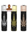 CLIPPER ESTUCHE METAL-EXPOSITOR 12 encendedores «YANTRA WEED».