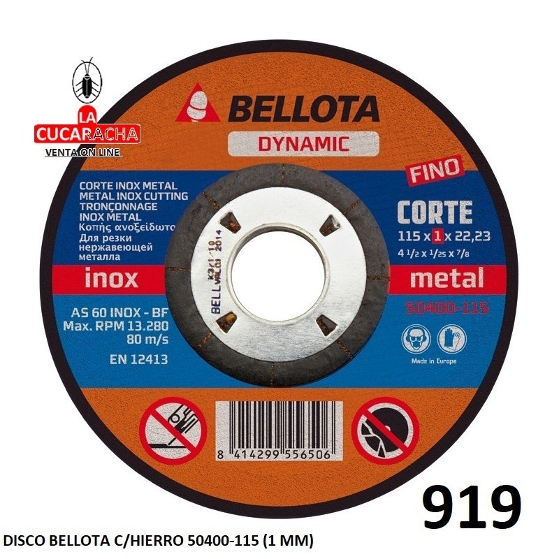 DISCO BELLOTA C/HIERRO 50400-115 (1 MM)