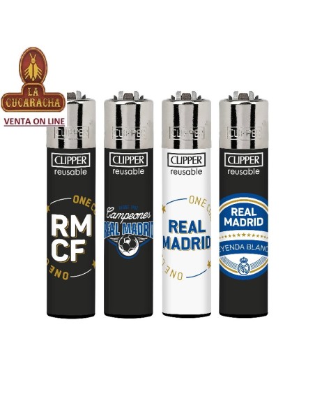CLIPPER NORMAL-EXPOSITOR 48 ENCENDEDORES «REAL MADRID ONE COLOR».