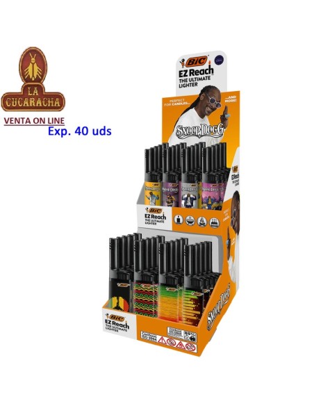 BIC-EXPOSITOR 40 encendedores surtidos J38 «Snoop».