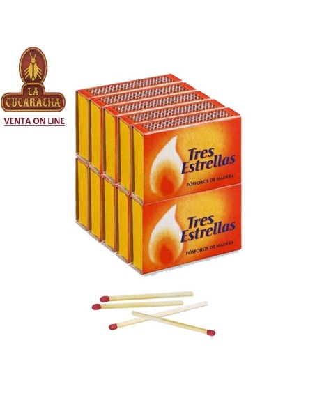 Pack 150 cajitas fósforos madera fumador 5H