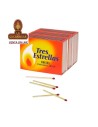 Pack 36 cajitas fósforos madera cocina HH 100.