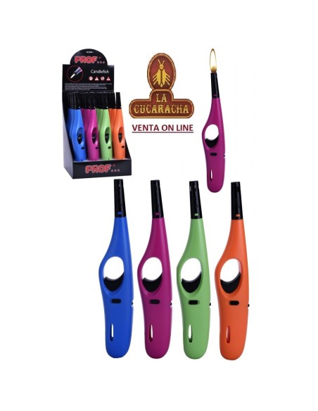 Expositor 16 encendedores piezo «Prof».