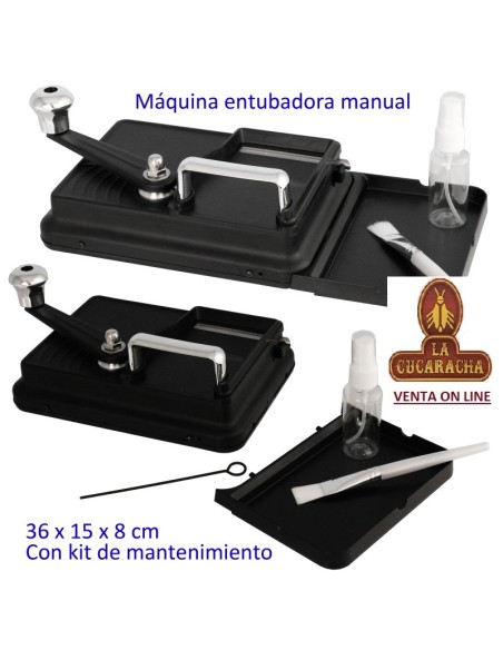 Máquina entubadora pitillos manual.