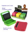 Targard-Caja 12 Máquina Automática liar pitillos 70mm. metálica colores.