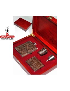 Set Petaca Licorera METAL...