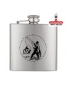 Petaca Licorera 6 oz. metálica Albainox pescador.