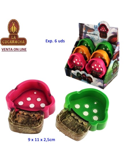 Expositor 6 ceniceros setas.