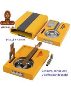 Set cenicero cortapuros y...