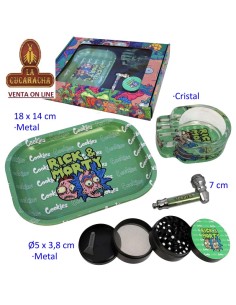 Set con pipa, grinder Ø 5...