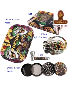 Set con pipa, grinder,...