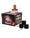 CARBON VEGETAL SHISHA CAJA 1KG KING COCO CON DADOS DE 2,8x2,8x2,8 CM.