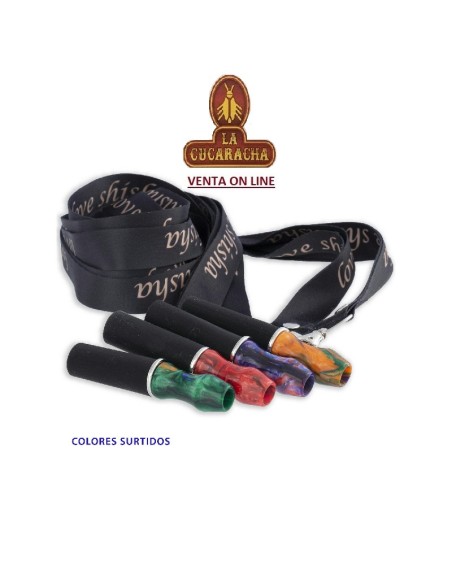 Boquilla para shisha con colgante colores surtidos.
