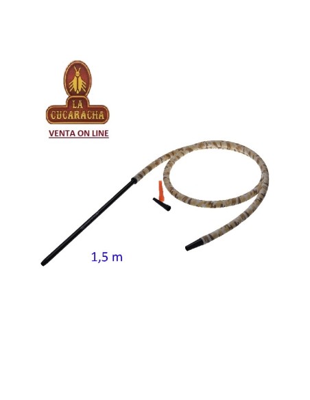 Manguera silicona shisha 1,5 m. boquilla alumninio camuflaje verde.