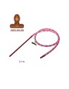 Manguera silicona shisha 1,5 m. boquilla aluminio camuflaje rosa.
