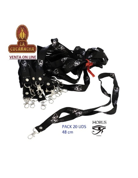 HORUS-Bolsa con 20 Lanyard shisha 48cm.