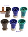 HORUS-Caja 6 cazoletas barro shisha «COPA» colores surtidos.