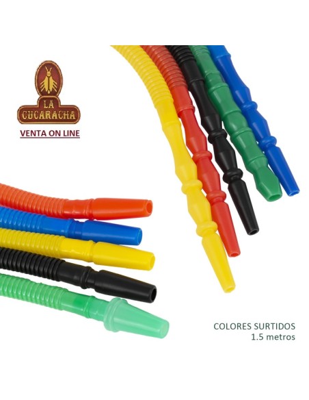 Manguera acrílica 1,5 m colores surtidos.