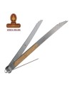 Pinzas metálica y madera 30 cm. shisha.