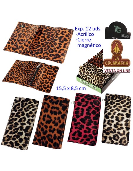 Expositor 12 bolsas picadura «TG» Leopardo.