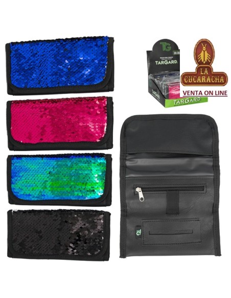 Expositor 12 bolsas picadura «TG bling» surtidas.