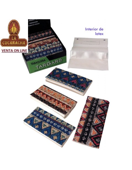 Expositor 12 bolsas picadura «TG» surtidas.