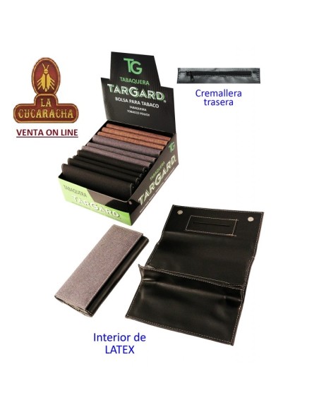 Expositor 12 bolsas picadura «TG» surtidas.