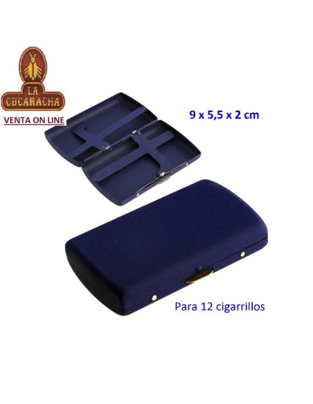 Pitillera metálica 90X57MM.-12 PITILLOS.