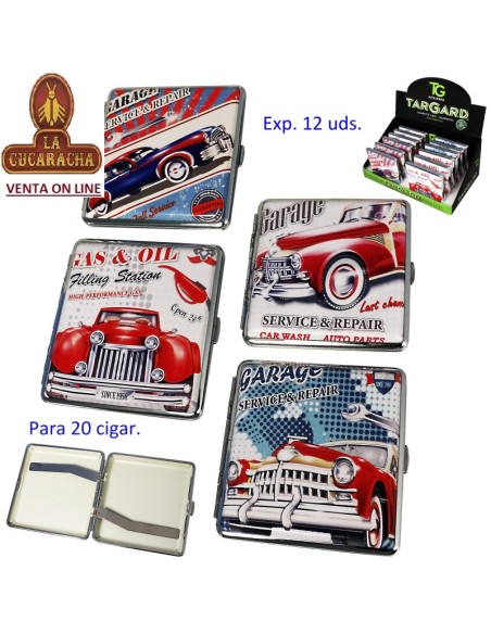 Expositor 12 pitilleras «TG Garaje vintage-2» para 20 pitillos.