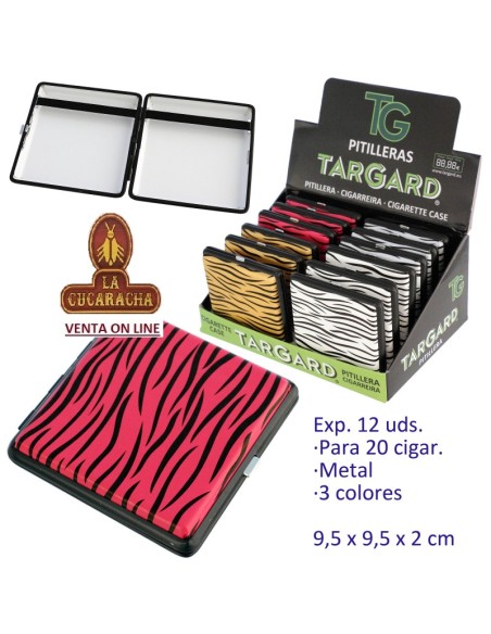 Expositor 12 pitilleras metalicas «TG» para 20 pitillos.