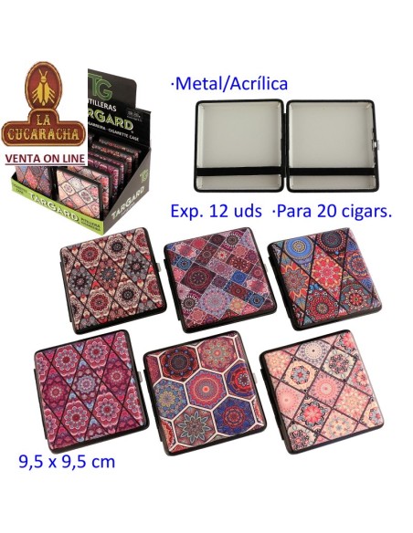 Expositor 12 pitilleras metal-acrilicas «TG» para 20 pitillos 6 modelos.