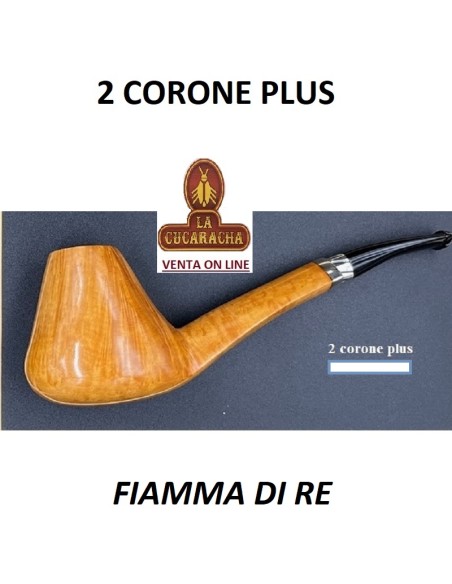 Pipa italiana artesana BENT BILLIARD BRANDY Fiamma Di Re -2 CORONE PLUS- lisa.