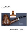 Pipa italiana artesana BENT BILLIARD BRANDY Fiamma Di Re -2 CORONE- lisa.