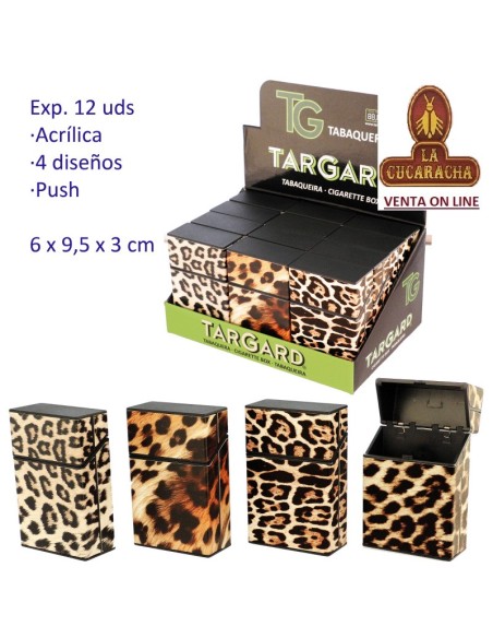 Expositor 12 tabaqueras acrilicas cierre presion «TG».