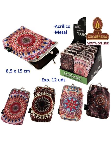 Expositor 12 tabaqueras acrilica-metal colores surtidos «TG».