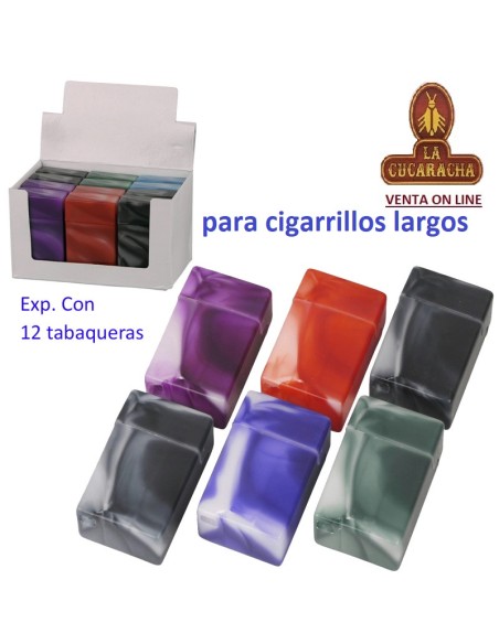 Expositor 12 tabaqueras acrílicas «Cool» colores surtidos.