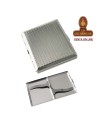 Pitillera metal «Trama» para 18 cigarrillos.