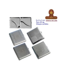 Pitillera cromada 9 x 9 x 2...