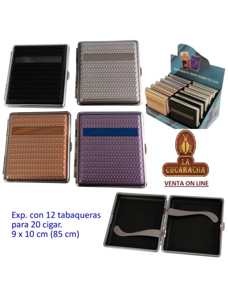 Expositor 12 pitilleras para 20 cigarrillos.