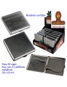Expositor 12 pitilleras metalicas para 20 cigarrillos 10x10cm.