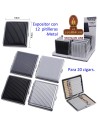 Expositor 12 pitilleras metal «Champ» para 20 cigarrillos.