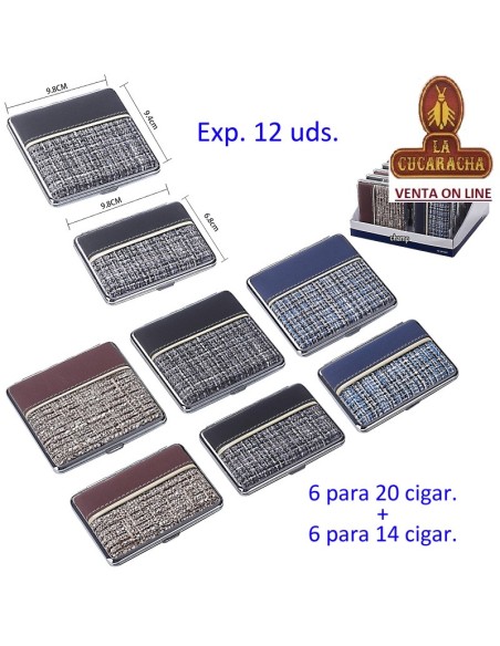 Expositor 12 pitilleras «Champ Beige line» para 14 y 20 cigarrillos.