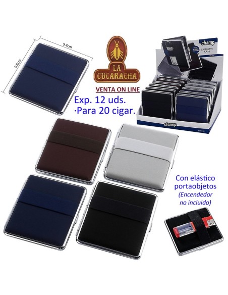 Expositor 12 pitilleras «Champ Beige line» elastico 20 cigarrillos.