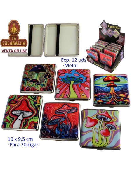 Expositor 12 PITILLERAS metal PARA 20 CIGARRILLOS.