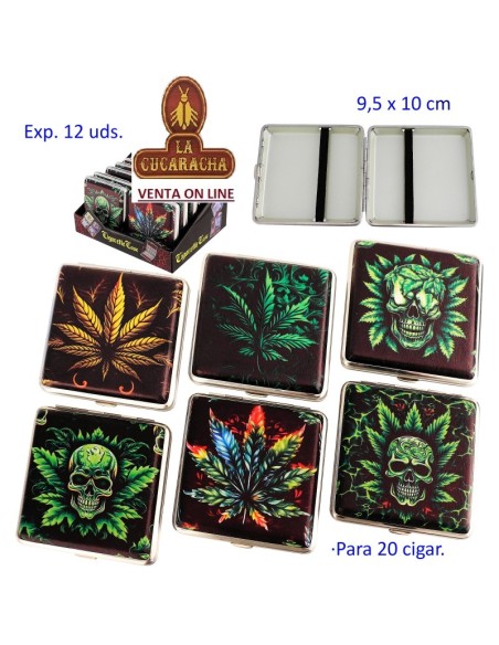Expositor 12 PITILLERAS metal PARA 20 CIGARRILLOS.