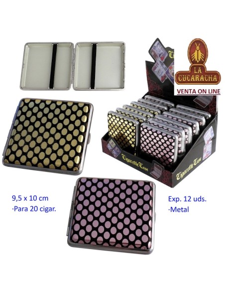 Expositor 12 PITILLERAS metal PARA 20 CIGARRILLOS.