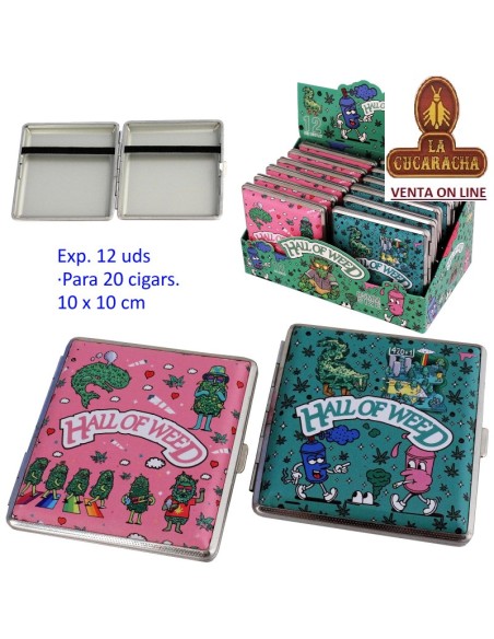 Expositor 12 PITILLERAS metal PARA 20 CIGARRILLOS.