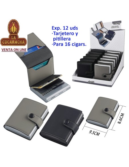 Expositor 12 pitillera + tarjetero «Champ» space.