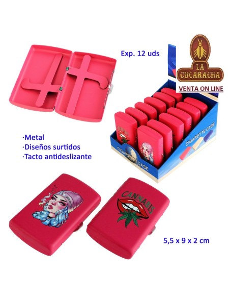 Expositor 12 pitilleras metal tacto antideslizante.