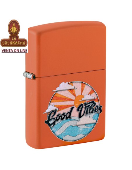 ZIPPO-ENCENDEDOR 231 Good Vibes orange.